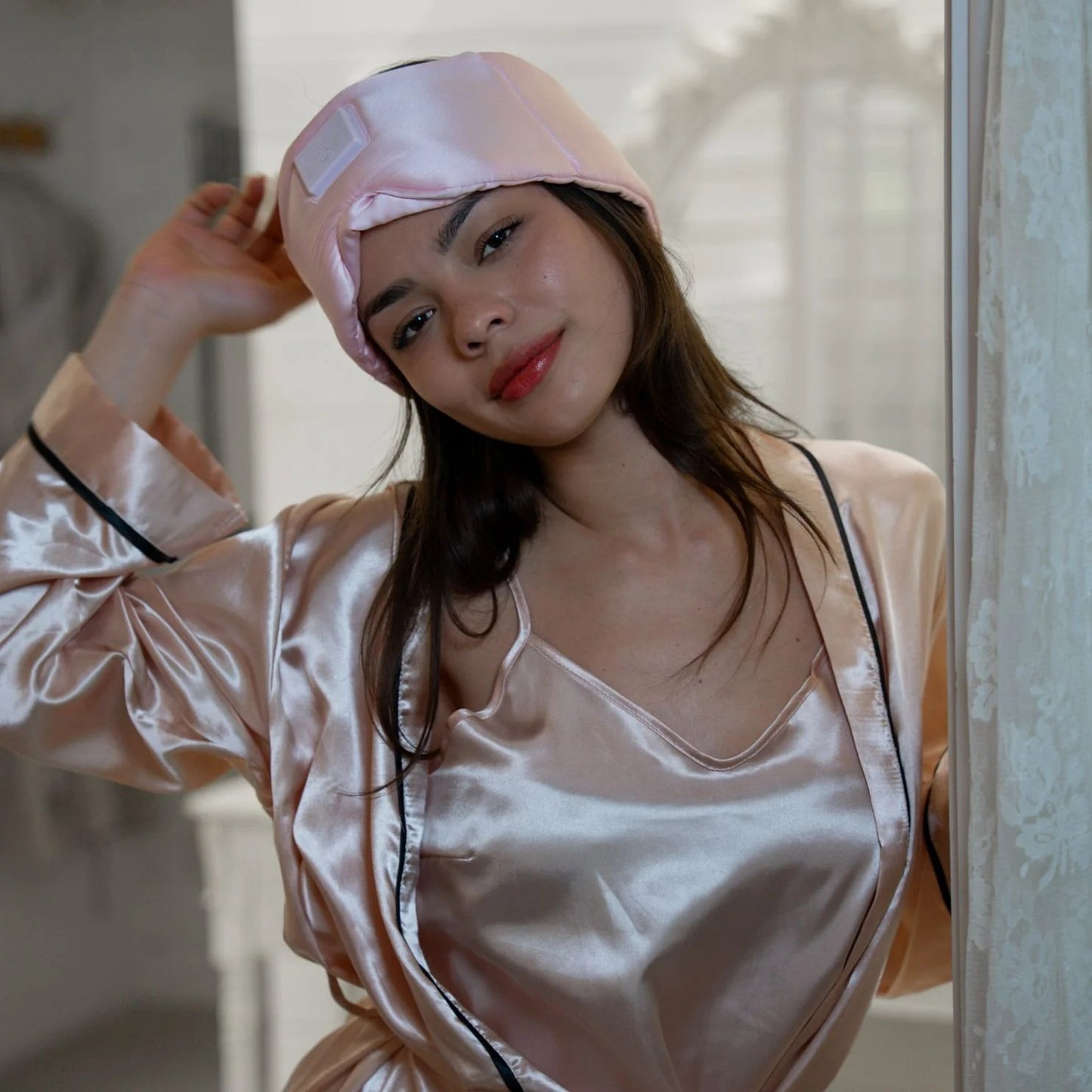Snoozeband™ Silk – Svefngríma með heyrnartólum